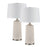 Elk Lighting Penny 32.5'' Table Lamp, Set of 2, White/White