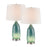 Elk Lighting Lyric 25'' Table Lamp, Set of 2, Green/White - S0019-10305-S2