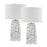 Elk Lighting Bowen 31.5'' Table Lamp, Set of 2, White/White