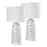 Elk Lighting Bowen 31.5'' Table Lamp, Set of 2, White/White