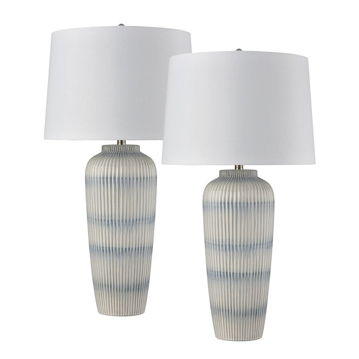 Elk Lighting Palmer 35'' Table Lamp, Set of 2, White/White