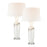 Elk Lighting Abilene 1 Light Table Lamp, Set of 2, White/White - S0019-8041-S2