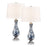 Elk Lighting Cordelia Sound 30'' Table Lamp Set of 2, Blue/White - S0019-9475-S2