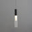 ET2 Lighting Reeds Pendant, Black/Clear Ribbed