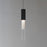 ET2 Lighting Reeds Pendant, Black/Clear Ribbed