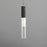 ET2 Lighting Reeds Pendant, Black/Clear Ribbed