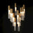 ET2 Lighting Reeds LED Pendant, Gold/Clear Ribbed