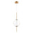 ET2 Lighting Axle LED 1-Light Pendant, Gold - E11040-24GLD