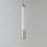 ET2 Lighting Cortex 1Lt LED Pendant, Chrome/Clear Ribbed
