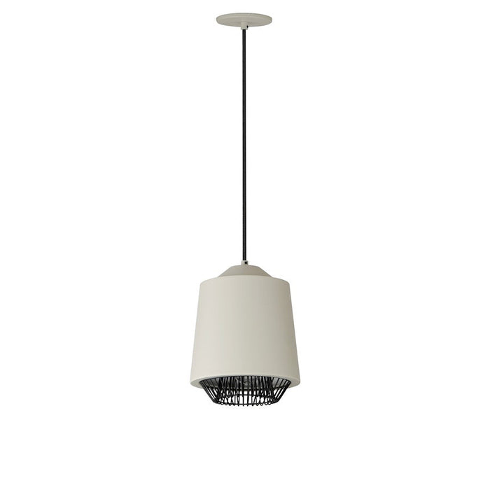 ET2 Lighting Phoenix 1 Light 9" Pendant, Gray/Black - E11390-GYBK