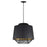 ET2 Lighting Phoenix 1 Light 18" Pendant, Black/Gold - E11394-BKGLD