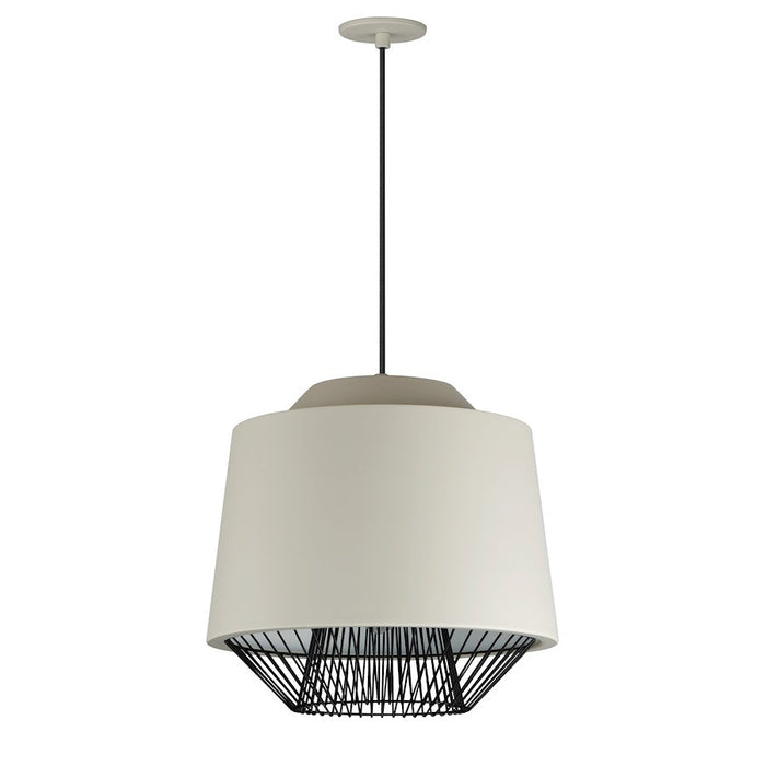 ET2 Lighting Phoenix 1 Light 18" Pendant, Gray/Black - E11394-GYBK