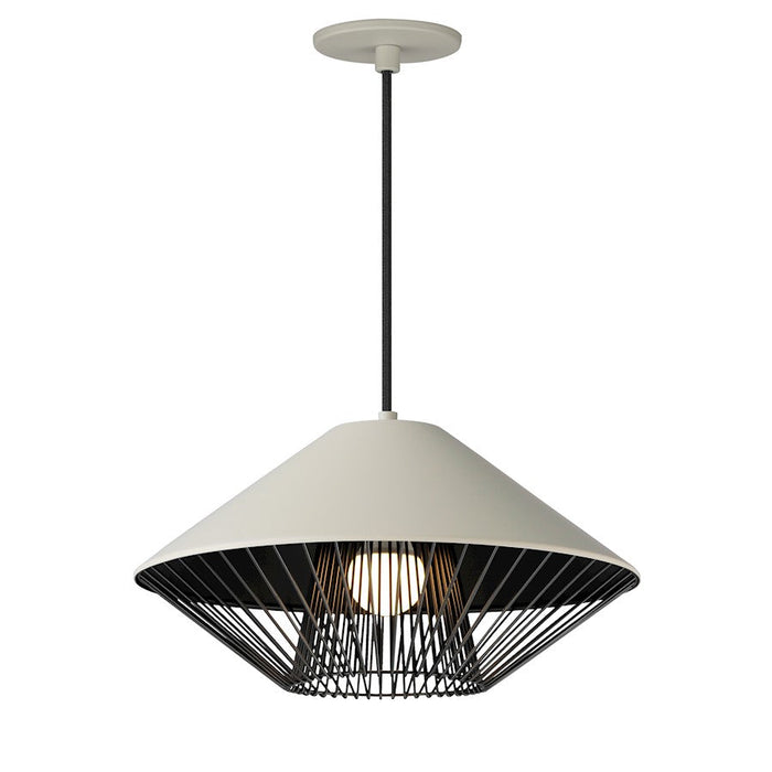 ET2 Lighting Phoenix 1 Light 16" LED Pendant, Gray/Black - E11395-GYBK