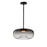 ET2 Lighting Bombona 1Lt 16"x7" LED Pendant, Black/Smoke - E20255-142BK