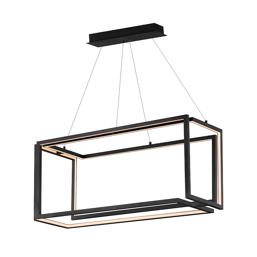 ET2 Lighting Penrose 1 Light Linear Pendant, Black - E21266-BK