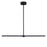 ET2 Lighting Dorian 2 Light Linear Pendant, Black - E21355-BK