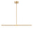 ET2 Lighting Dorian 2 Light Linear Pendant, Gold - E21355-GLD