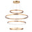 ET2 Lighting Groove 4-Tier LED Pendant, Gold - E22729-GLD