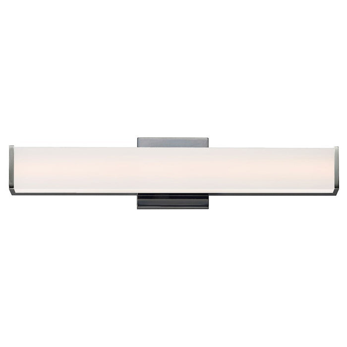 ET2 Lighting Baritone 1 Light 24" LED Wall Sconce, Nickel/White - E23402-01SN