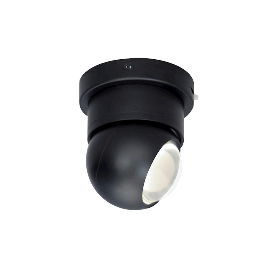 ET2 Lighting Nodes 1 Light Flush Mount, Black - E23510-BK