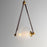 ET2 Lighting Dispatch 1Lt LED Pendant, Brass/Frosted