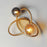 ET2 Lighting Planetary 2 Light LED Wall Sconce, Gold/Multi Color