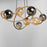 ET2 Lighting Planetary LED Chandelier, Gold/Multi Color