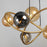 ET2 Lighting Planetary LED Chandelier, Gold/Multi Color