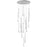 ET2 Lighting Stillo 18 Light Pendant, Satin Nickel/Clear Crystal - E24219-122SN