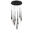 ET2 Lighting Pierce 9 Light Pendant, Black/Clear Crystal - E24227-122BK