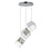 ET2 Lighting Ice Cube 3Lt Multi-Light LED Pendant, Chrome/Clear - E24683-28PC