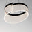 ET2 Lighting Sonata 1 Light Pendant, Black/Acrylic