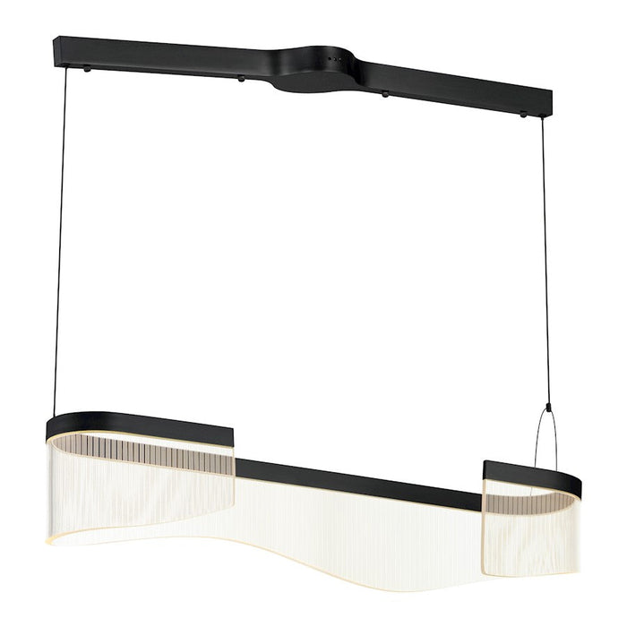 ET2 Lighting Sonata 1 Light Linear Pendant, Black/Acrylic - E24773-133BK