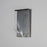 ET2 Lighting Rinkle 1 Light Wall Sconce, Gunmetal/Acrylic