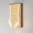 ET2 Lighting Rinkle 1 Light Wall Sconce, Gold/Patterned Acrylic