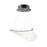 ET2 Lighting Rinkle 1Lt LED Pendant, Gunmetal/Patterned Acrylic - E24881-133BGM