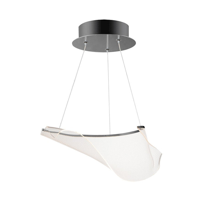 ET2 Lighting Rinkle 1Lt LED Pendant, Gunmetal/Patterned Acrylic - E24881-133BGM