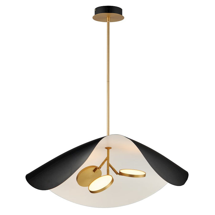 ET2 Lighting Carmen 3 Light Pendant, Black/Gold - E24968-WTBKGLD