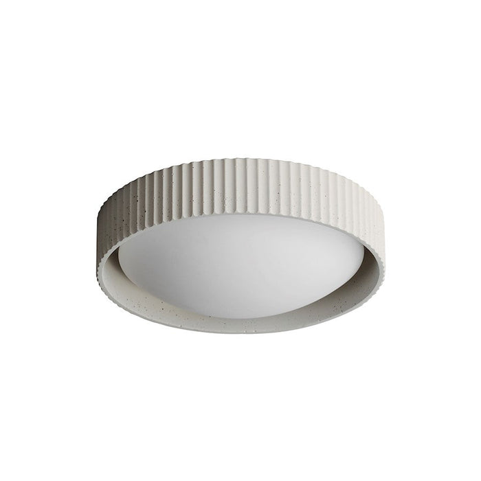 ET2 Lighting Souffle 1 Light 14" Flush Mount, Chaulk White - E25051-CHK