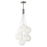 ET2 Lighting Burst 9 Light Pendant, Satin Nickel/Translucent Frost - E25087-54SN