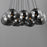 ET2 Lighting Burst 20 Light Multi-Light Pendant, Black