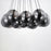 ET2 Lighting Burst 20 Light Multi-Light Pendant, Black