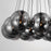 ET2 Lighting Burst 20 Light Multi-Light Pendant, Black