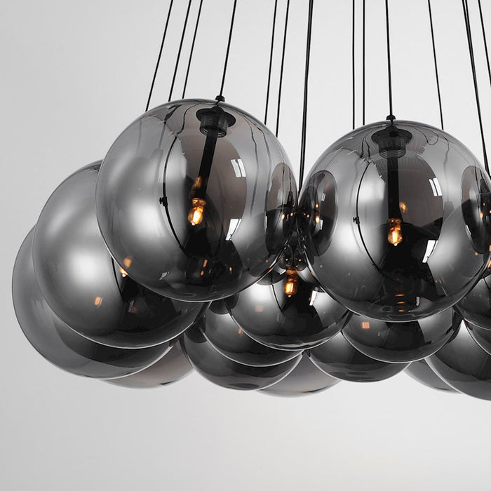 ET2 Lighting Burst 20 Light Multi-Light Pendant, Black