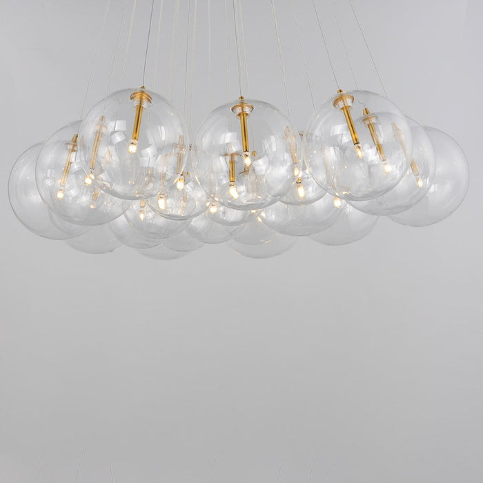 ET2 Lighting Burst 20 Light Multi-Light Pendant, Gold