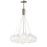 ET2 Lighting Burst 12 Light Pendant, Nickel/Translucent Frost - E25089-54SN