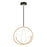 ET2 Lighting Mobius 24" LED 1-Light Pendant, Black/Gold - E25094-01BKGLD