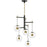 ET2 Lighting Nuclues 5-Light Pendant, Black/Natural Aged Brass - E25158-BKNAB