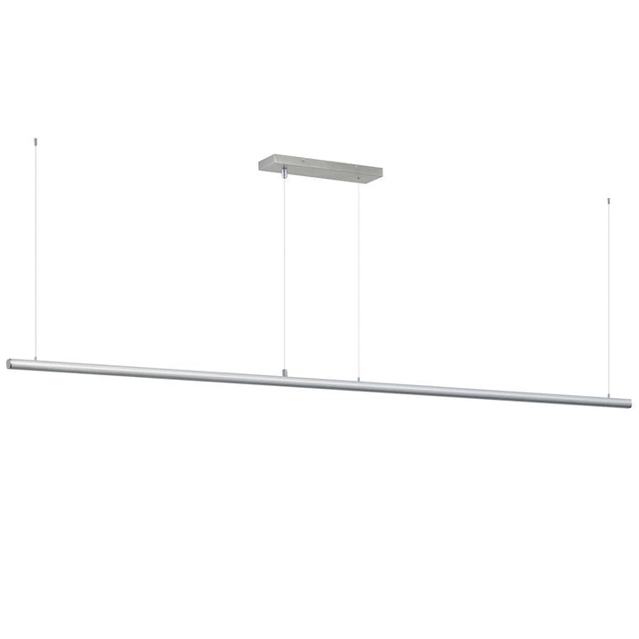 ET2 Lighting Continuum 1 Light 96" Linear Pendant, Aluminum/Frost - E26008-90SA