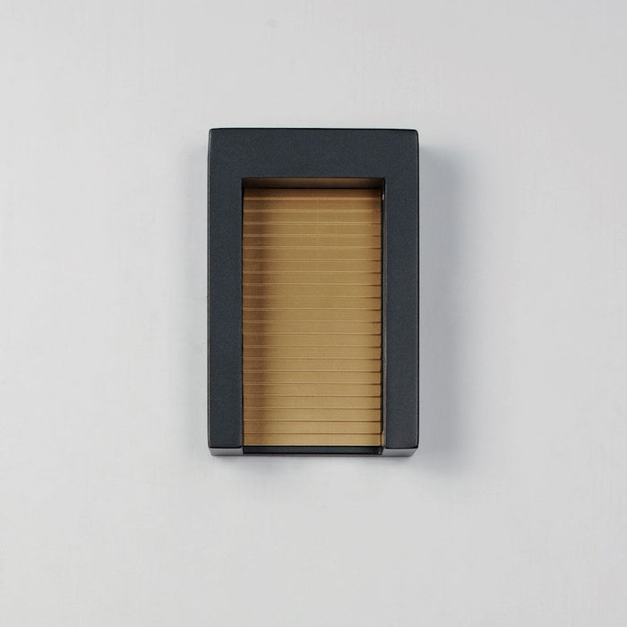 ET2 Lighting Alcove 2 Light LED Outdoor Wall Sconce, Black/Gold